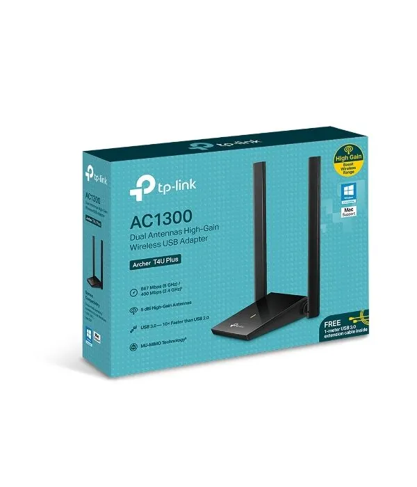 TP-LINK Archer T4U PLUS 1300Mbps Dual Band brezžična USB mrežna kartica