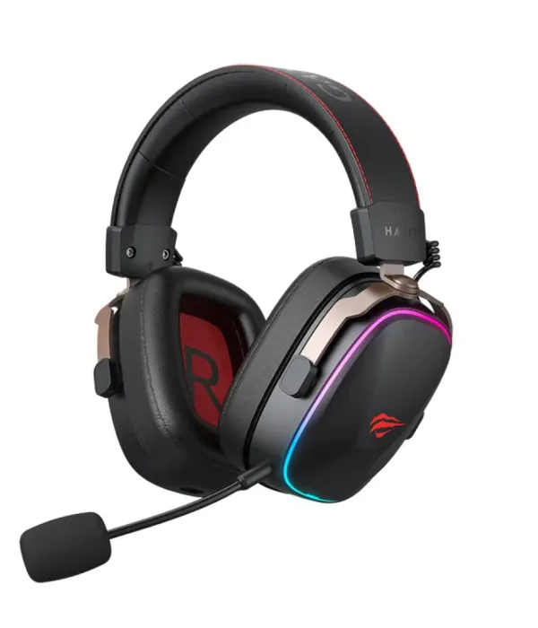 HAVIT Gamenote RGB LED brezžične slušalke z mikrofonom HV-H2039BG