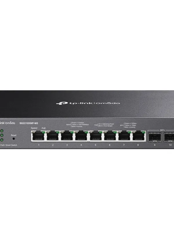 TP-LINK Omada SG2210XMP-M2 10-port (8x 2.5G PoE+ 2x 10G SFP+) RJ45 Smart mrežno stikalo switch