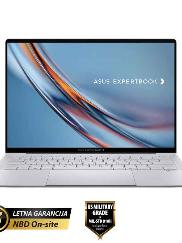 ASUS ExpertBook Ultra B9 OLED 14" (35,56cm) WQXGA+ Core Ultra 7 X7 358H 32GB 1TB 0,99kg Win11 Pro Morn Grey prenosni računalnik B9406CAA-WB358H8DG1X + ovitek in LAN adapter