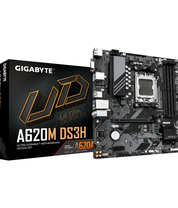 GIGABYTE A620M DS3H, DDR5, SATA3, USB3.2Gen1, DP, AM5 mATX