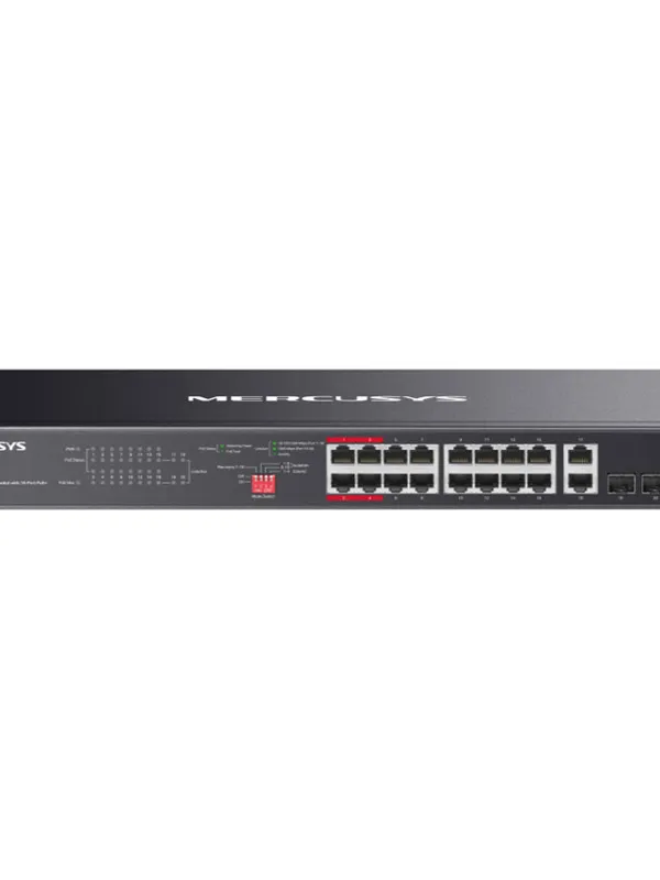 MERCUSYS MS120GP 20-port 16x Gigabit PoE+ RJ45 2x Gigabit RJ45 2x SFP mrežno stikalo switch