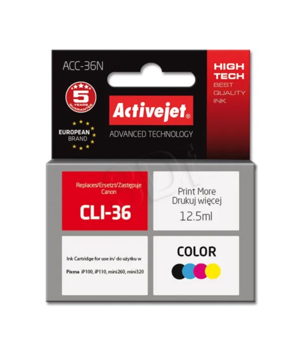 ActiveJet barvno črnilo Canon CLI-36