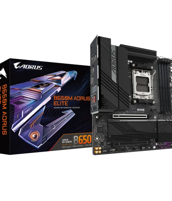 GIGABYTE B650M AORUS ELITE, DDR5, SATA3, USB3.2Gen2x2, DP, 2.5GbE, AM5 mATX