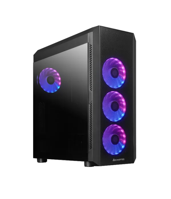 Chieftec SCORPION 4 USB-C 3.2 ATX A-RGB ohišje, črno