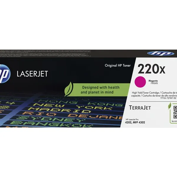 HP 220X Original Magenta LaserJet Toner Cartridge