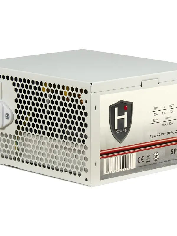 INTER-TECH HIPOWER SP-650W ATX bel napajalnik - bulk pakiranje