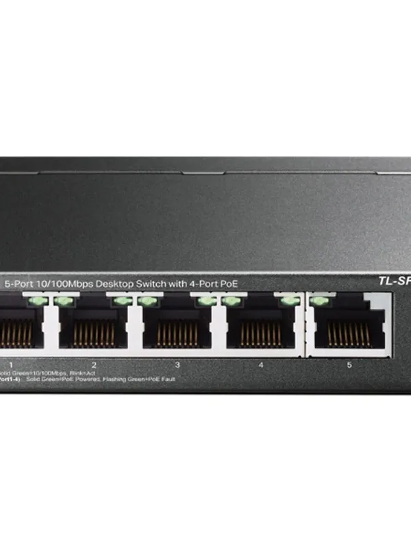 TP-LINK TL-SF1005LP 5-port 10/100Mbps (4xPoE) RJ45 mrežno stikalo switch