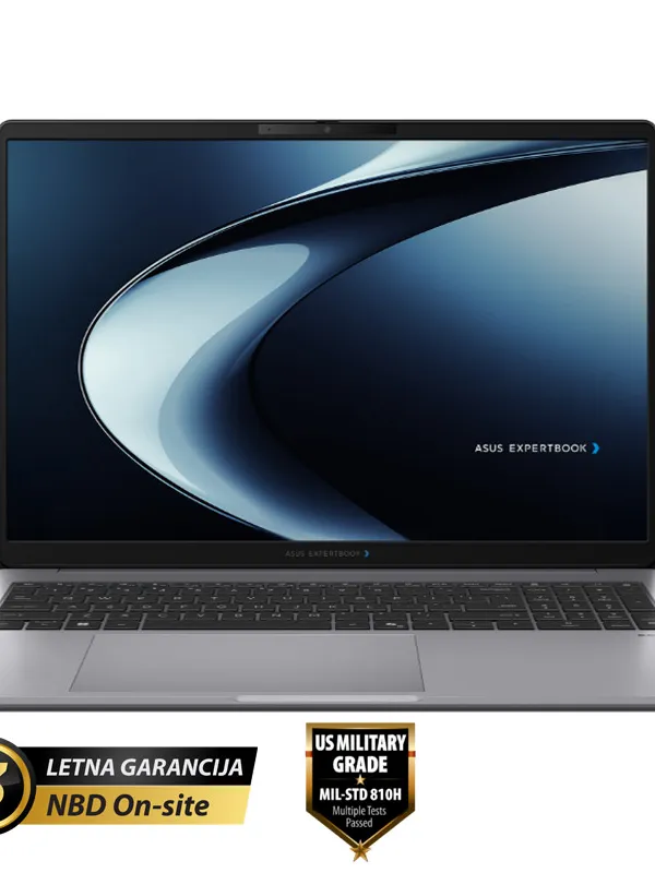 ASUS ExpertBook P3 16" (40,64cm) WUXGA Intel Ultra 7 255H 16GB 512GB prenosni računalnik P3606CCA-WB255H4C0
