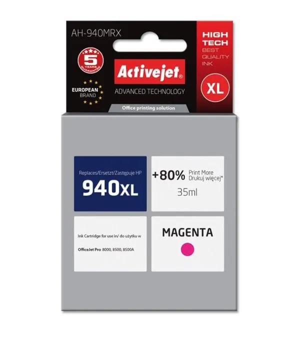 ActiveJet magenta črnilo HP 940XL C4908AE