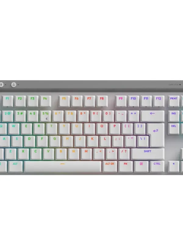 LOGITECH G515 LIGHTSPEED TKL brezžična RGB Tactile mehanska gaming slotisk bela tipkovnica