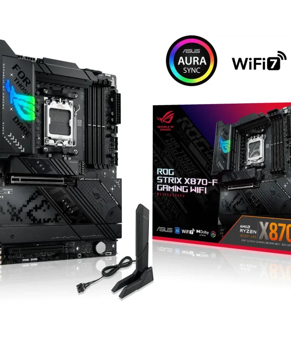 ASUS ROG STRIX X870-F GAMING WIFI, DDR5, SATA3, USB3.2Gen2x2, DP, 2.5GbE, WiFi 7, AM5 ATX
