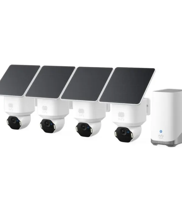 Anker Eufy Security SoloCam E42 komplet 4 kamer + HomeBase 3 baza + 4 solarni paneli