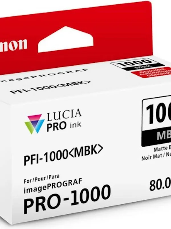 ČRNILO CANON PFI-1000 MATTE BLACK ZA IMAGEPROGRAF PRO-1000, 80 ml