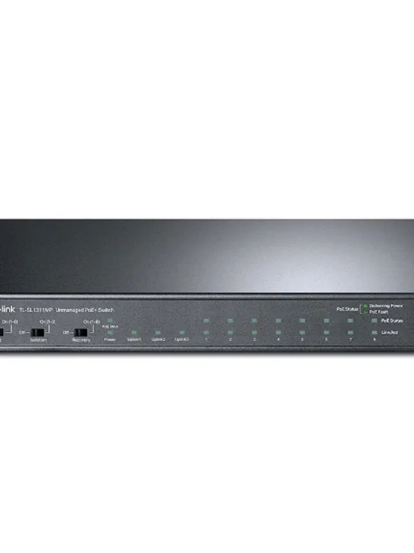 TP-LINK TL-SL1311MP 11-port 10/100Mbps (8x PoE+) RJ45 2x Gigabit RJ45 1x Gigabit SFP Smart mrežno stikalo switch