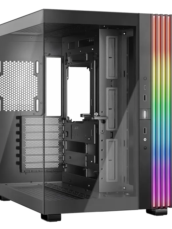 BE QUIET! LIGHT BASE 600 DX (BGW65) RGB midi-ATX okno črno ohišje