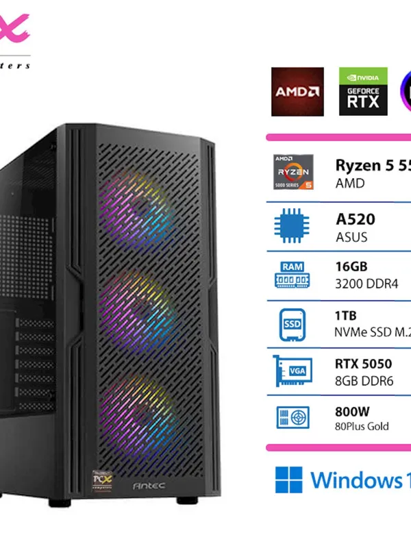 Računalnik PCX Extian R5 5500 16GB 1TB RTX5050