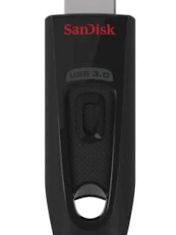 USB DISK SANDISK 64GB ULTRA, 3.0, črn, brez pokrovčka