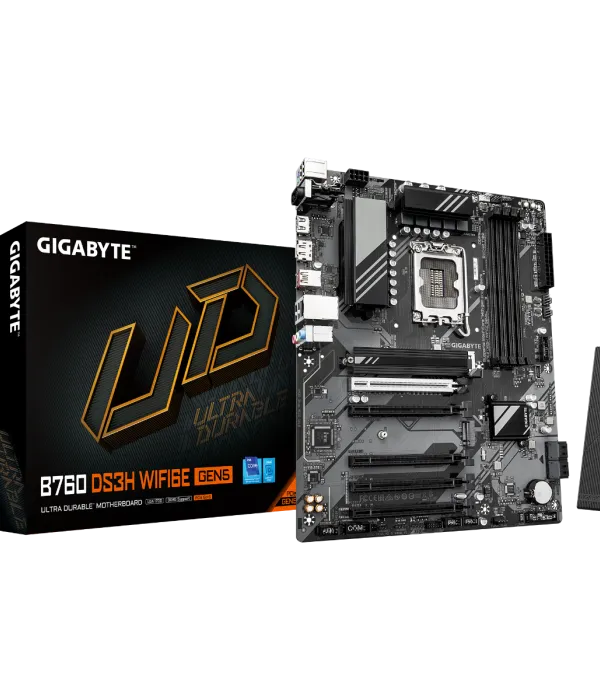 GIGABYTE B760 DS3H WF6E GEN5, DDR5, SATA3, USB3.2Gen2, DP, WiFi, LGA1700 ATX