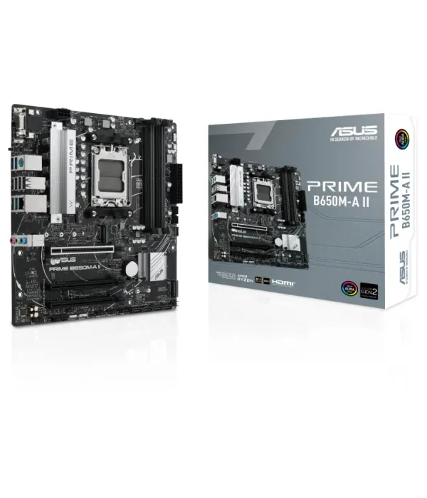 ASUS PRIME B650M-A II-CSM, DDR5, SATA3, USB3.2Gen2, DP, 2.5GbE, AM5 mATX