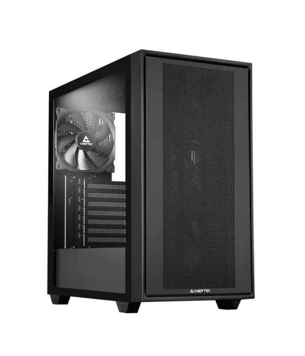 Chieftec Night Hunter USB-C ATX ohišje, črno