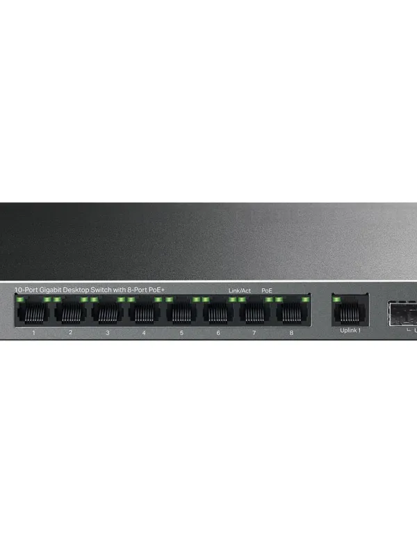 TP-LINK LS1210GP 10-port 9x Gigabit PoE+ RJ45 1xGigabit SFP Unmanaged mrežno stikalo switch
