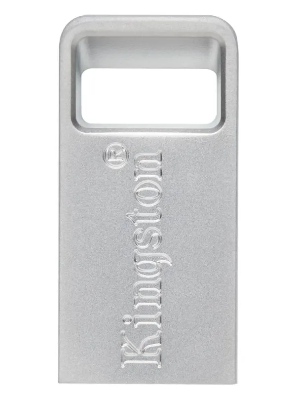 USB DISK KINGSTON 256GB DT Micro, 3.1, srebrn, kovinski, micro format, 3.2, srebrn, kovinski