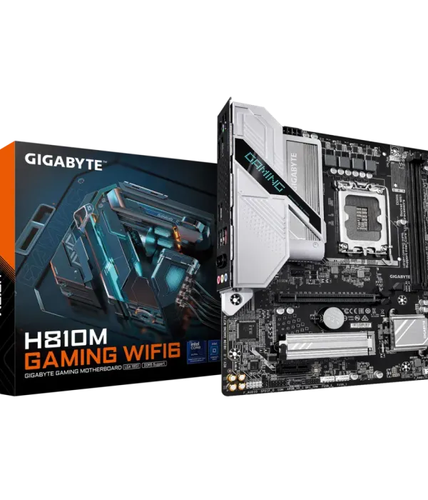 GIGABYTE H810M GAMING WIFI6, DDR5, SATA3, DP, USB3.2Gen1, Wi-Fi 6, LGA1851 mATX