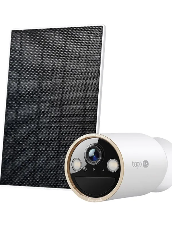 TP-LINK Tapo C460 KIT 8MP 4K dnevno/nočna WiFi Full-Color zunanja brezžična baterijska solarni panel bela nadzorna kamera