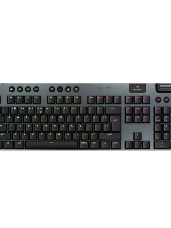LOGITECH G915 X LIGHTSPEED GL Clicky brezžična RGB mehanska gaming US Slo g. črna tipkovnica