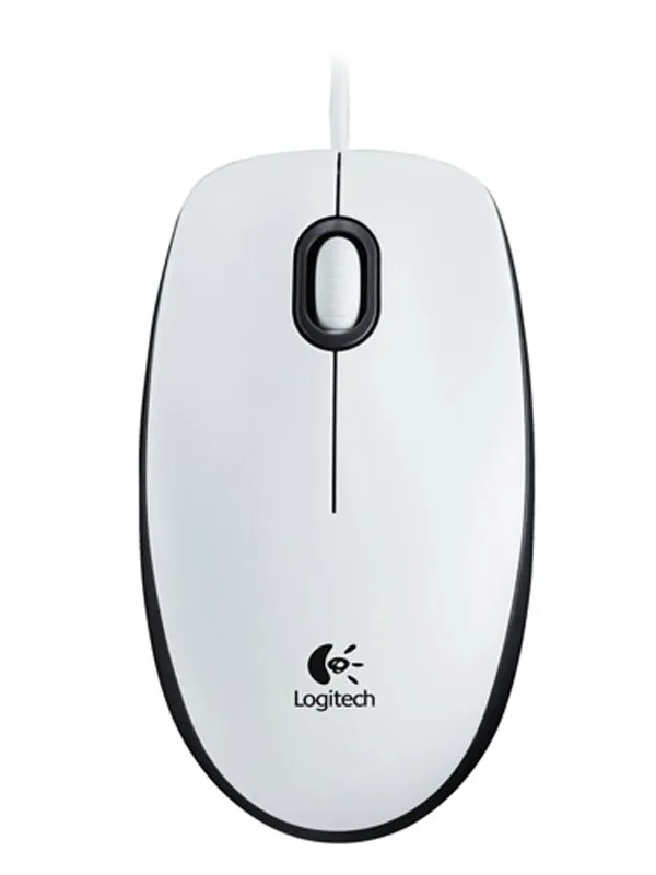 LOGITECH M100 žična optična bela miška