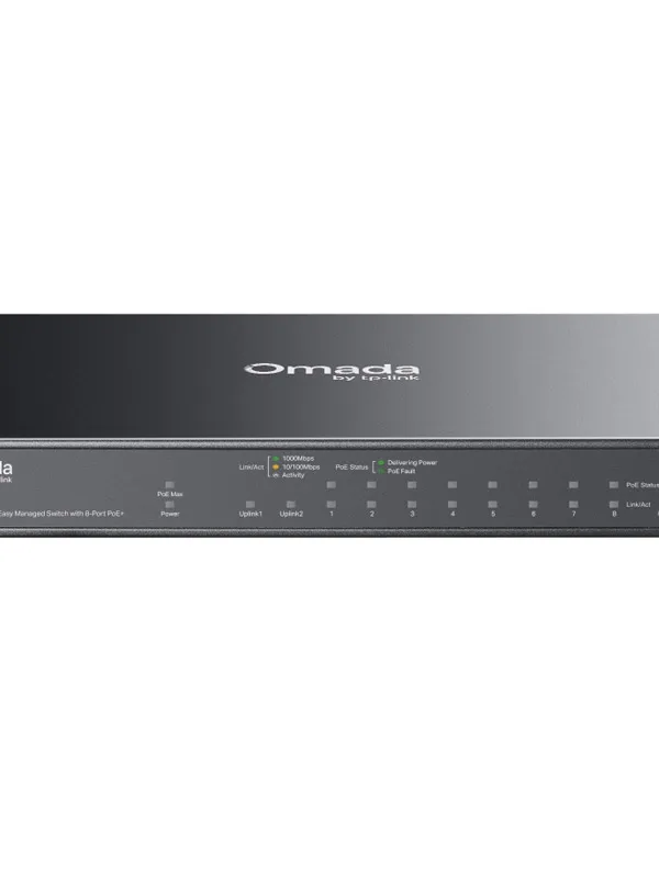 TP-LINK Omada ES210GP 10-port 8x Gigabit 8x PoE+ RJ45 1x Gigabit SFP 1x Gigabit SFP/RJ45 Combo managed mrežno stikalo switch