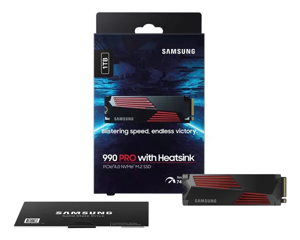 SAMSUNG 990 PRO SSD 1TB M.2 NVMe PCIe 4.0 Heatsink