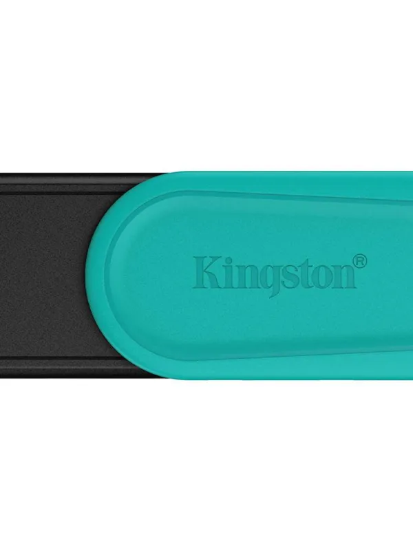 USB disk Kingston 128GB DT Exodia S, 3.2 Gen1, črn/turkizen, z vrtljivim pokrovčkom