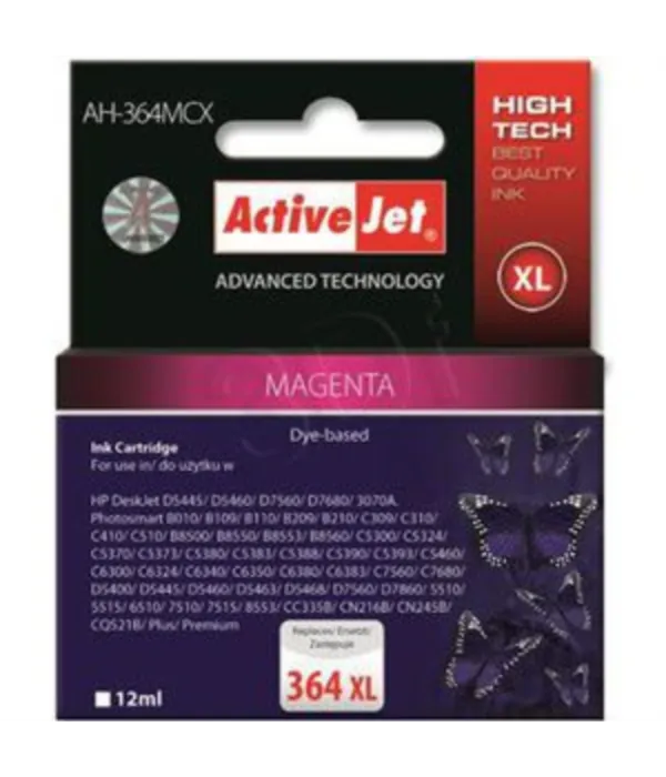 ActiveJet magenta črnilo HP CB324EE 364 XL