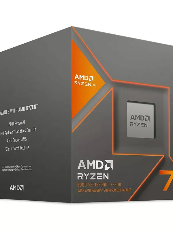 AMD Ryzen 7 8700G 4,2/5,1GHz 45-65W AM5 Wraith Stealth hladilnik BOX procesor