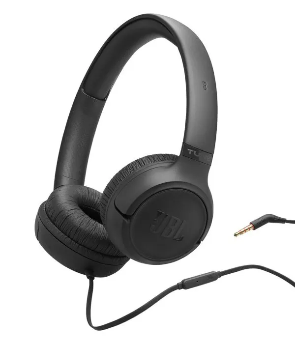JBL Tune 530 žične naglavne slušalke, črne