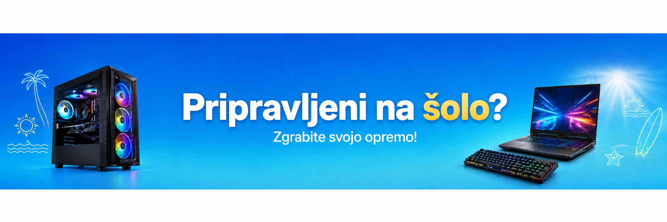 Pripravljeni za počitnice? Zgrabite svojo poletno opremo!